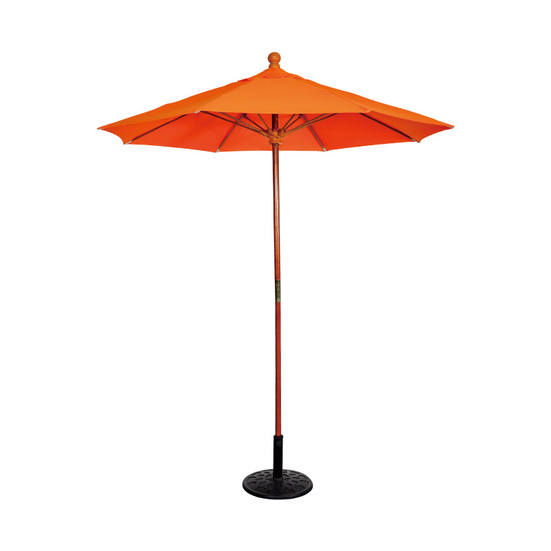 Outdoor Sunshade Patio Umbrellas With Plastic Base